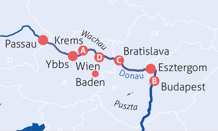 Donausymphonie 4⯌+ BELLEJOUR Route