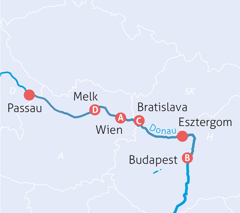  Feiertage auf der Donau Route