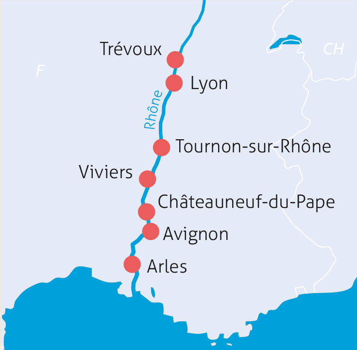 Rhône Kreuzfahrt