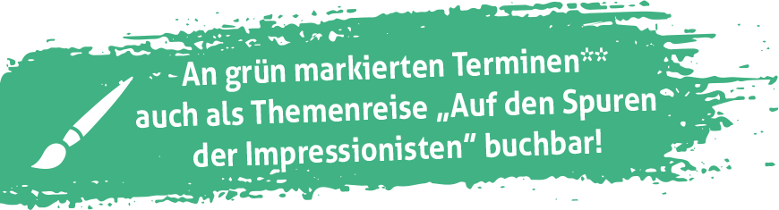Themenreise „Auf den Spuren der Impressionisten”